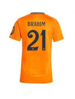 Real Madrid Brahim Diaz #21 Replika Borta Kläder Dam 2024-25 Kortärmad